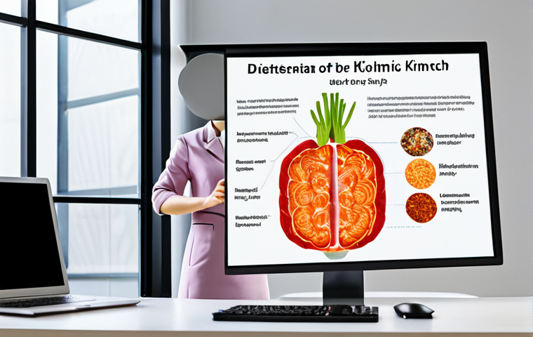 김치의 프로바이오틱스 양과 효과 - **

"A family-friendly scene depicting a variety of colorful kimchi (cabbage, radish, cucumber) disp...