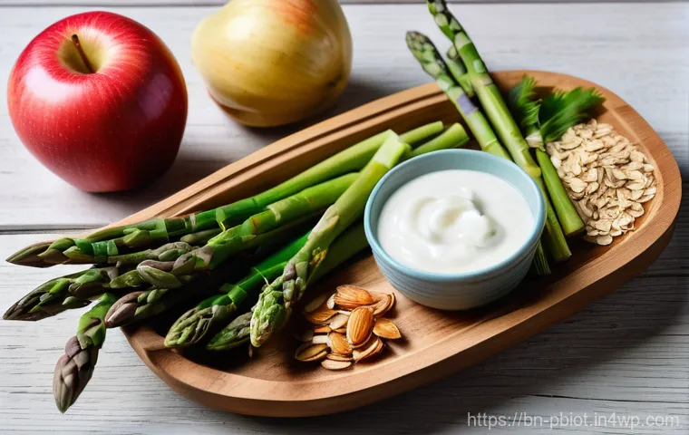 프로바이오틱스 음식 소비 시 유의사항 - Image Prompt 1: The Abundance of Probiotic and Prebiotic Foods**
