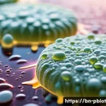 프로바이오틱스 음식의 발효 과정 - A highly detailed close-up of probiotic fermentation in progress, featuring diverse Lactobacillus an...
